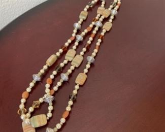 Sea Shell and Marble Necklace