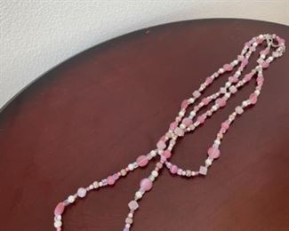 Pink Bead Necklace