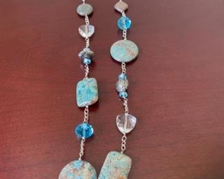 Costume Crystal and Bead Necklace