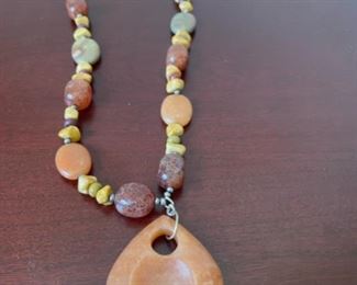 Costume Brown Bead Necklace