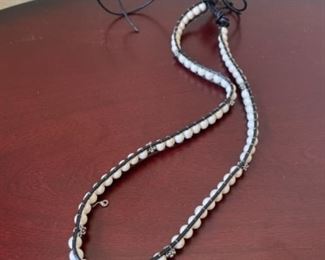 Costume White Bead Necklace
