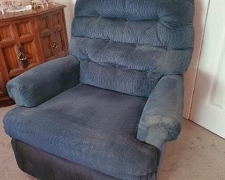 Older blue rocker,  as is