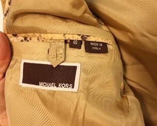 Michael Kors Snakeskin Print Blazer