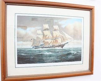 Nautical Print Framed