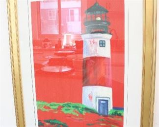Framed Lighthouse Print