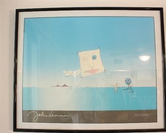 John Lennon Print Framed