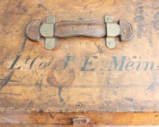 Vintage Leather and Steel Trunk