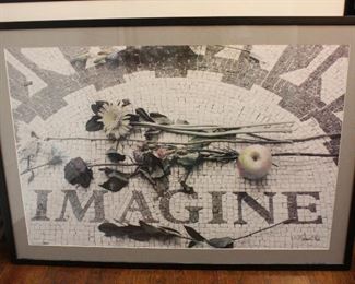 John Lennon Themed Framed Print