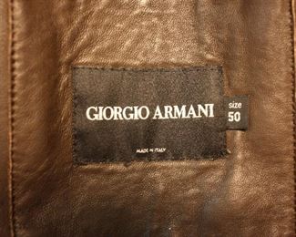 Mens Armani Leather Jacket