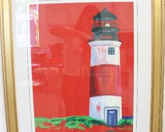 New England Lighthouse by Sage Goldsmith signed print