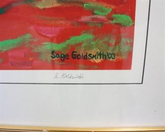 New England Lighthouse by Sage Goldsmith signed print