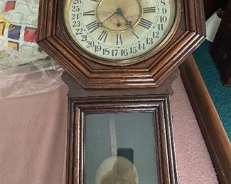 Gilbert schoolhouse clock originally from the Shepardsville School