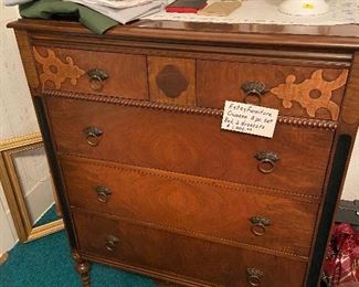 Estey chest of drawers, 3 pc. set