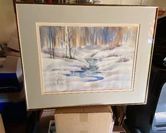 Unsigned water color