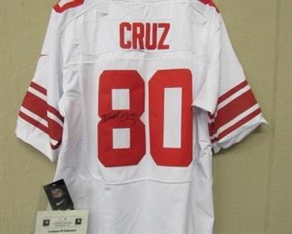 Victor Cruz Autographed Jersey w/Certificate