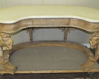 Desk w/Elephant Heads