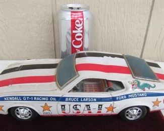 1960's Tin Bruce Larson Battery Operated Toy Car