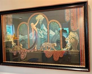 Framed Art Nouveau print by Fred Packer