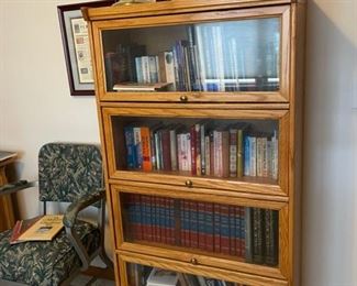 Barrister Bookcase, Office Chairs, Books & more 