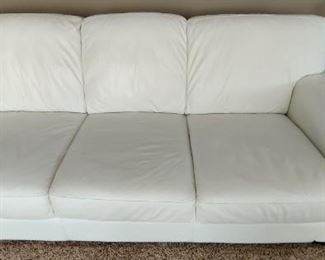 White Leather Couches in Excellent condition
