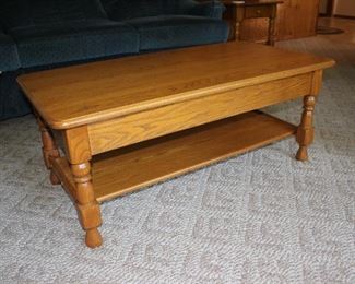 Oak coffee table