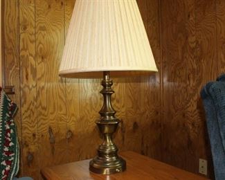 Brass table lamp
