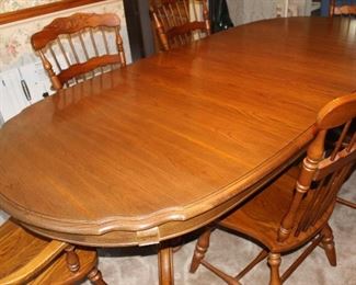 Oval Virginia House 62" x 44" when closed. Opens to 98"