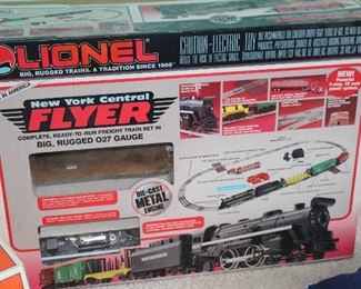 Appears to be a complete Lionel Flyer train set