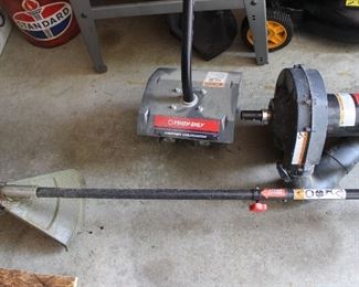 Garden and lawn trimmer and other attachments