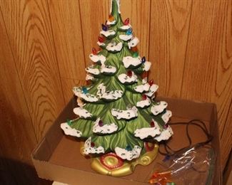 Ceramic Christmas tree - home made and signed
