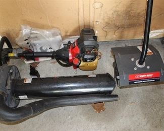 Troy bilt trimmer with accessories