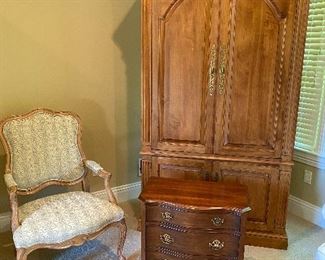 Chair next to Armoire NOT For Sale