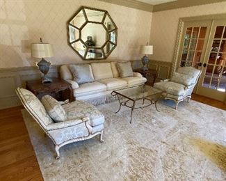 E.J. Victor Chairs + Lapchi /Alpujara / Nepal Rug Amazing Quality!