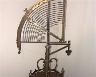 Decorative Wood and Brass Sextant