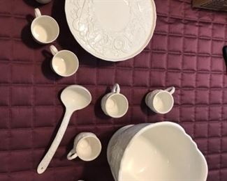 Lenox Cake Plate and Punchbowl