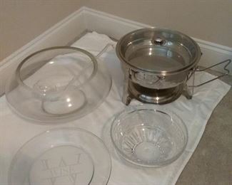 Punch Bowl and Chafing Dish