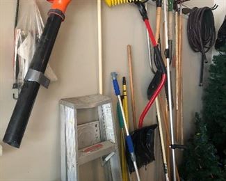 Garage, yard tools 