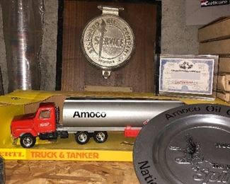 Lots of Amoco, Standard Oil memorabilia 