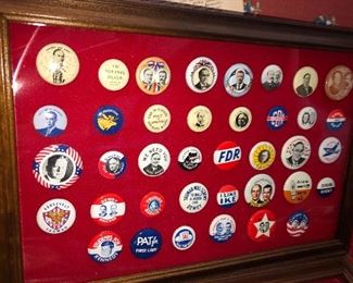 Old political pins