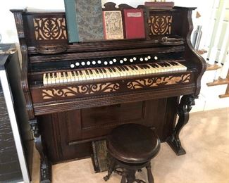 Pump Organ, Beckwith Organ Co. Chicago (works)