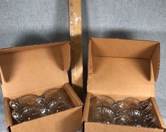 Set of 8 Baked Apple Pie Pattern Punch Glasses