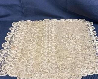 Delicate Lace Placemat Lot