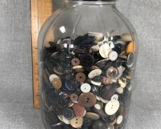 Vintage Jar of Buttons