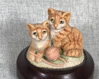 Orange Tabby Cat Figurine