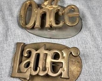 Brass At Once Later Hinged Paper Clips