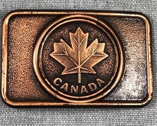 Canada Maple Leaf Souvenir Belt Buckle