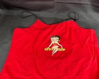 Womans Red Strappy Betty Boop Tank Top