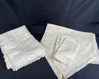 Dainty Lace Table Linen Lot
