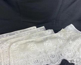 Set of 6 Lace Chair Back Covers 2 Sizes