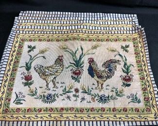 Rustic Country Hen and Rooster Place Mats
